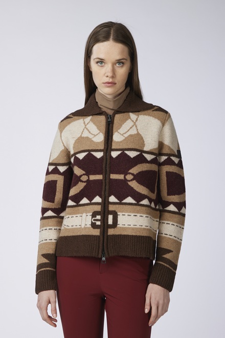 MAGLIONE ZIPPATO VALPARAISO VESTRUM Donna, Maglioni 